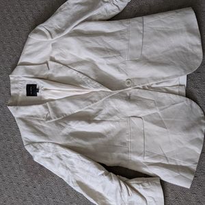 Linen Cotton Blend Blazer